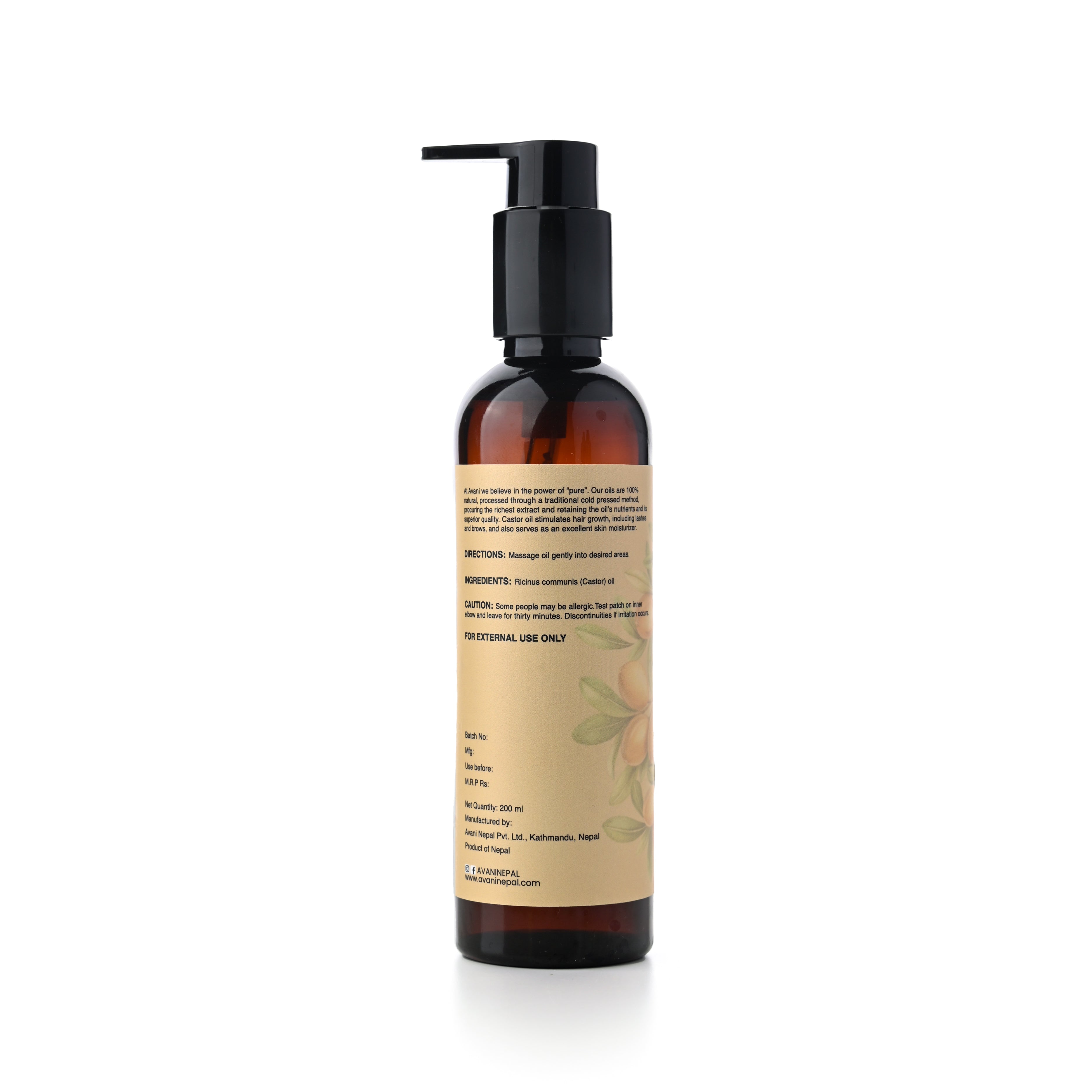 Extra Virgin Cold-Pressed Castor Oil