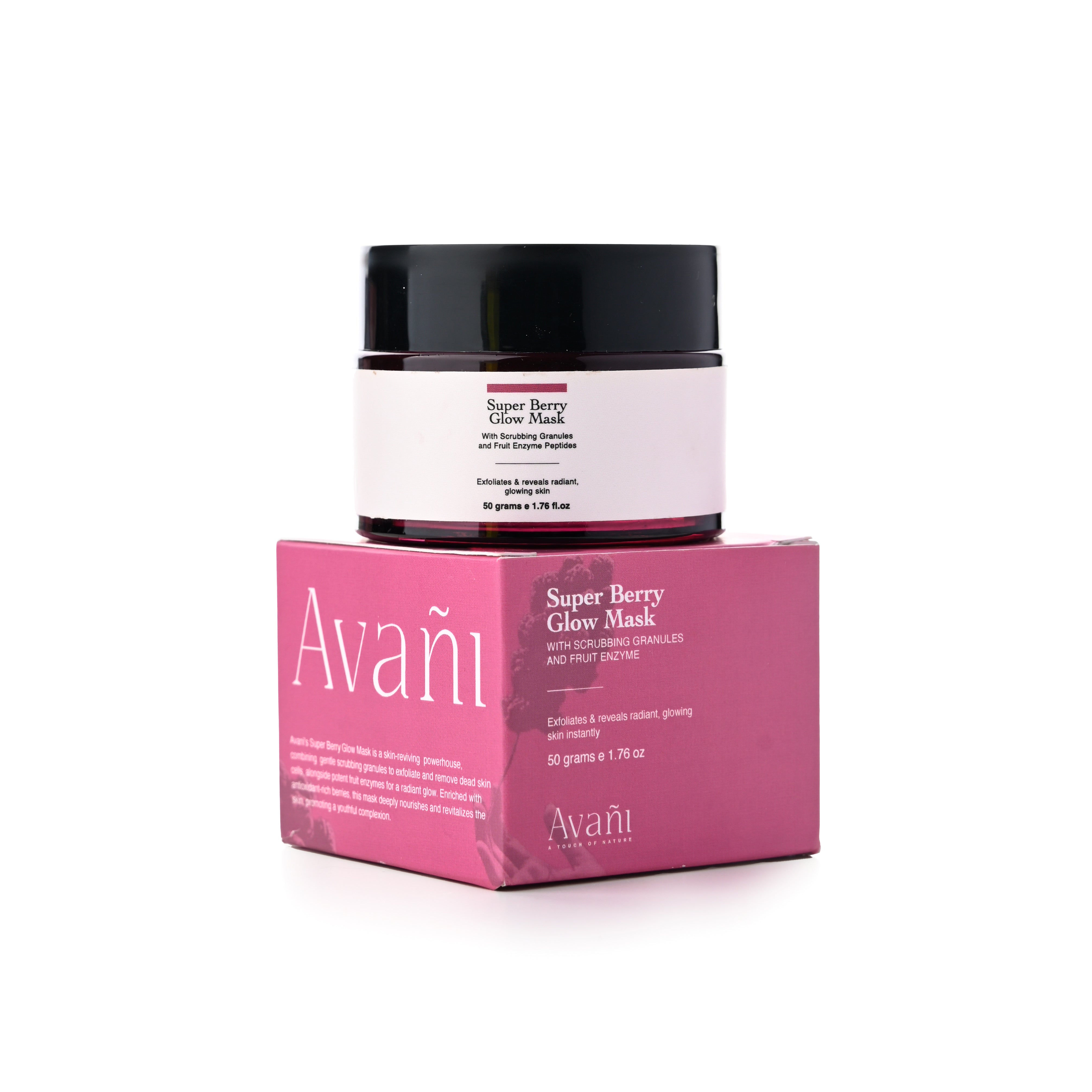 Super Berry Glow Mask with Fruit Enzyme & Scrubbing Granules