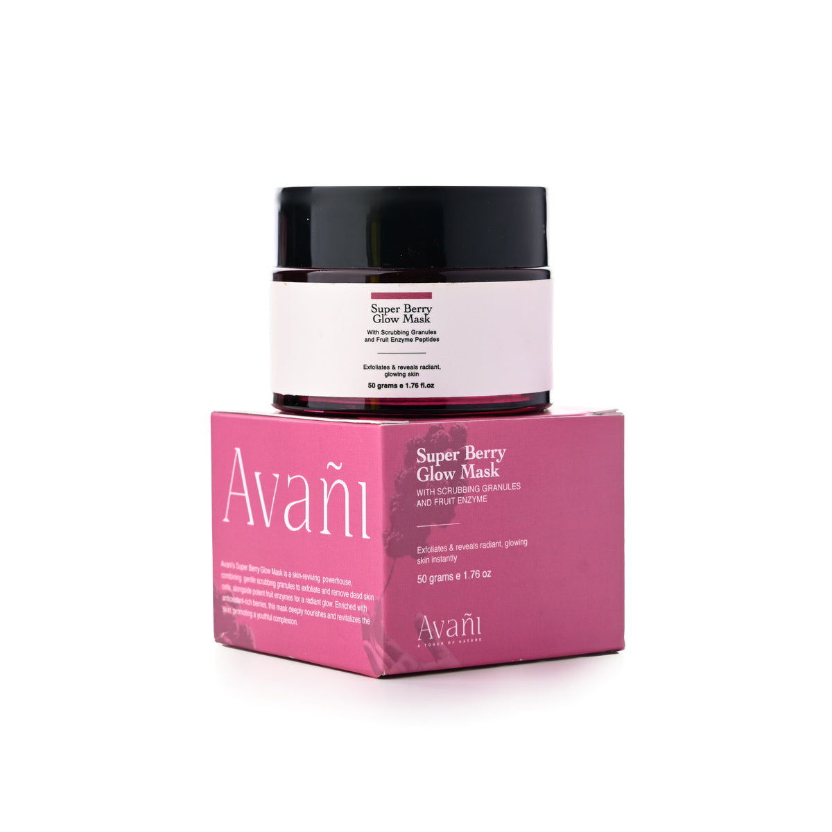 Super Berry Glow Mask with Fruit Enzyme & Scrubbing Granules